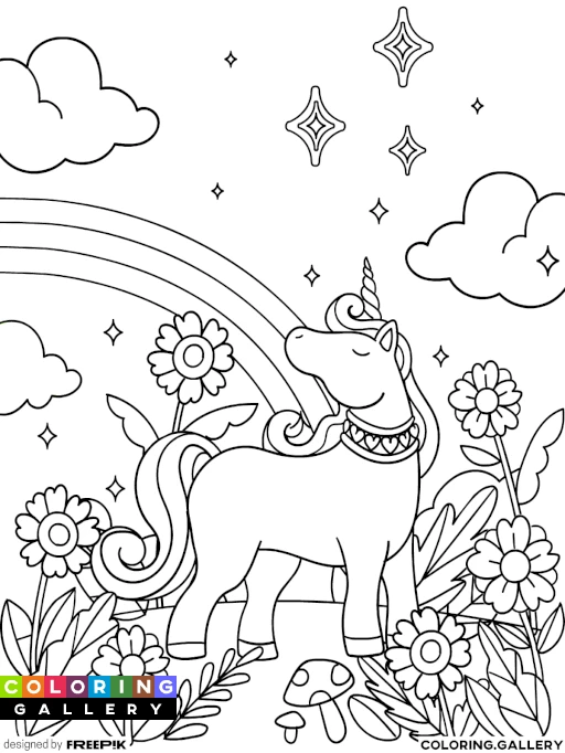 Unicorn in the Meadow