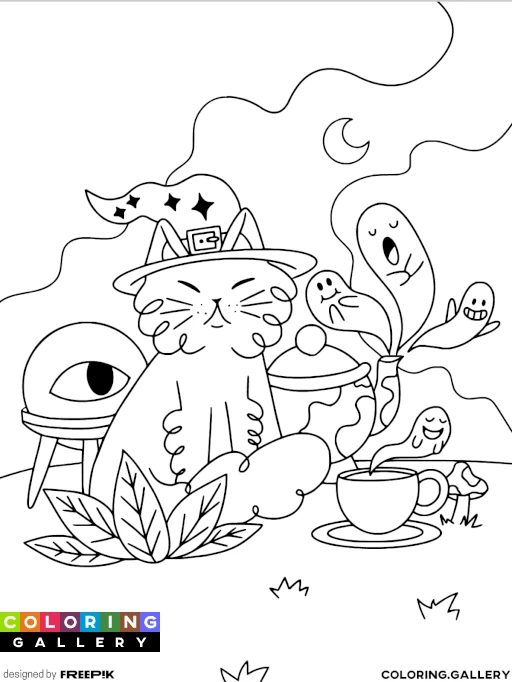 Cat & Halloween Tea Party