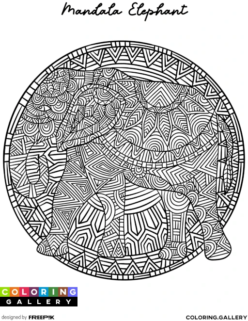 Mandala Elephant