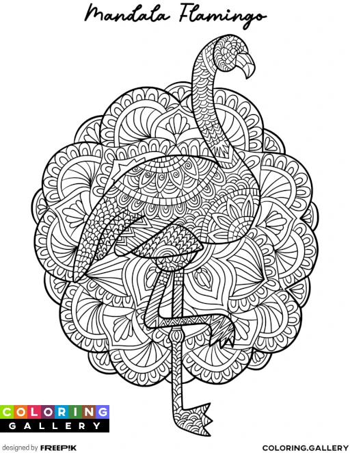 Mandala Flamingo