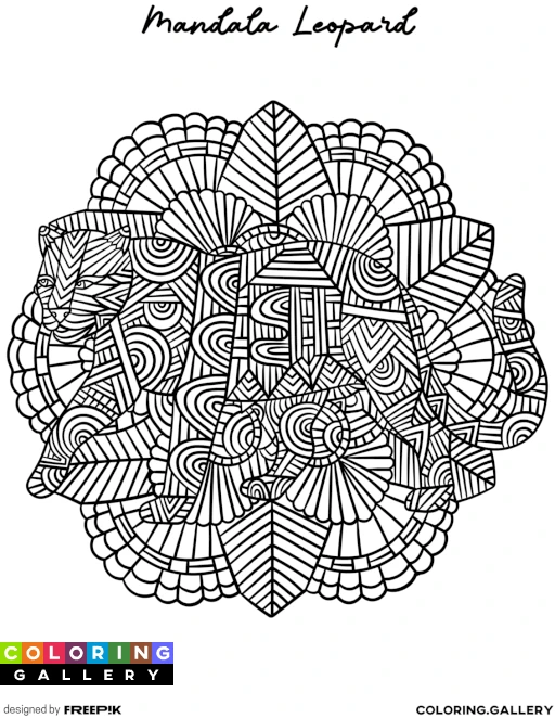 Mandala Leopard