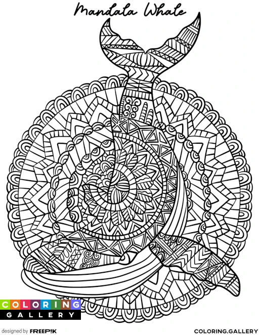 Mandala Whale